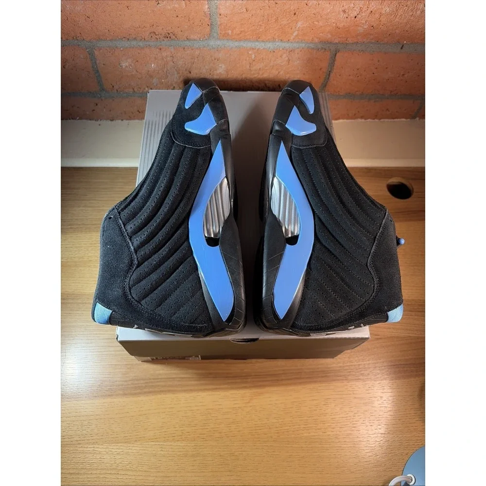 New Jordan Air Jordan 12.5 University Blue Black Suede 487471-007 Men's Sneaker